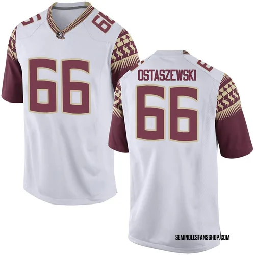 Youth Nike Ben Ostaszewski Florida State Seminoles Replica White Football College Jersey