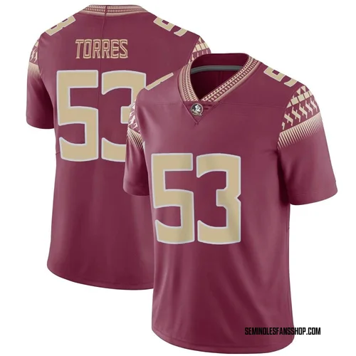 Youth Nike Brandon Torres Florida State Seminoles Limited Garnet Football Jersey