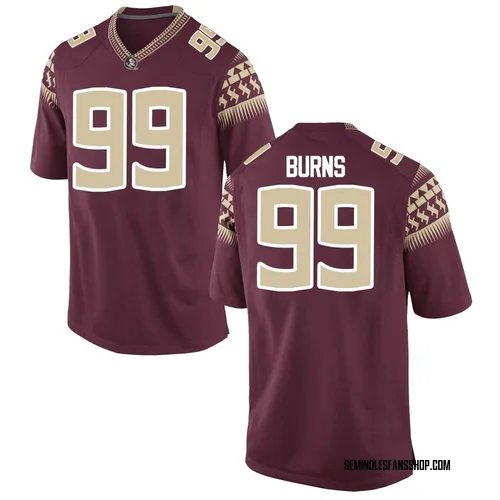 Youth Nike Brian Burns Florida State Seminoles Replica Garnet Football College Jersey