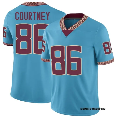 Youth Nike Brian Courtney Florida State Seminoles Game Replica Turquoise Heritage Jersey