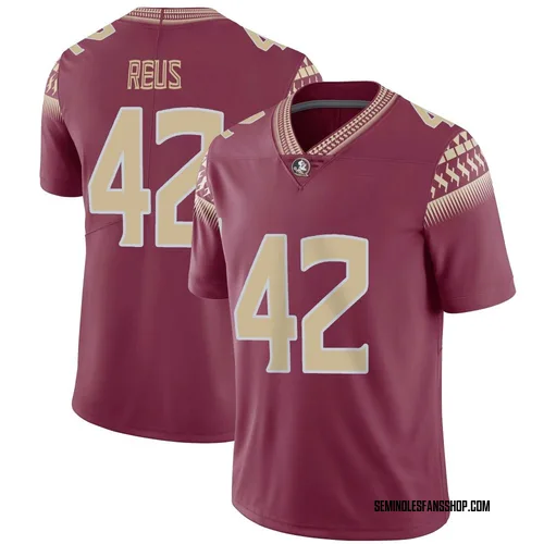 Youth Nike Brunno Reus Florida State Seminoles Limited Garnet Football Jersey