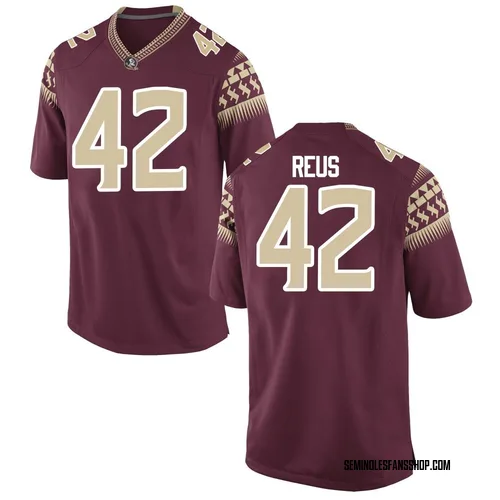Youth Nike Brunno Reus Florida State Seminoles Replica Garnet Football College Jersey