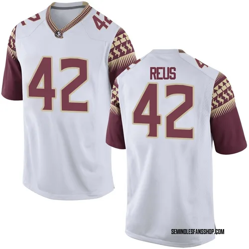 Youth Nike Brunno Reus Florida State Seminoles Replica White Football College Jersey