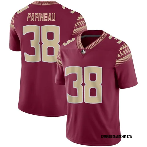 Youth Nike Cade Papineau Florida State Seminoles Game Garnet Football Jersey