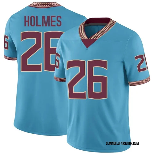 Youth Nike Caziah Holmes Florida State Seminoles Game Replica Turquoise Heritage Jersey