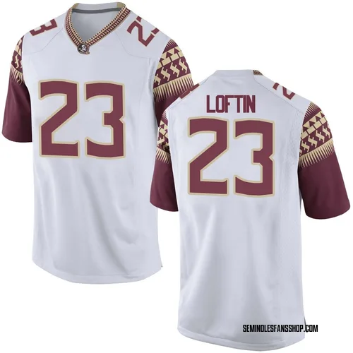 Youth Nike Chase Loftin Florida State Seminoles Replica White Football College Jersey