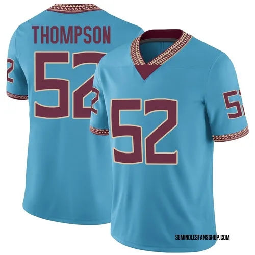 Youth Nike Chavez Thompson Florida State Seminoles Game Replica Turquoise Heritage Jersey