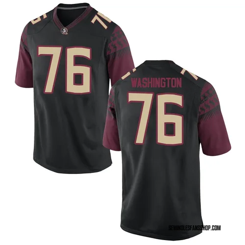 Youth Nike Darius Washington Florida State Seminoles Game Black Football College Jersey