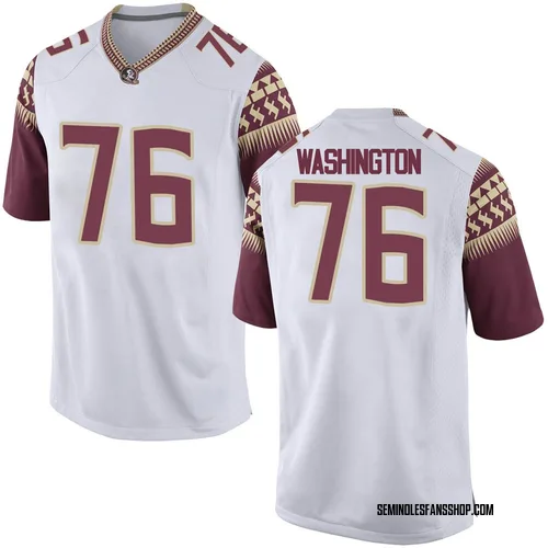 Youth Nike Darius Washington Florida State Seminoles Game White Football College Jersey