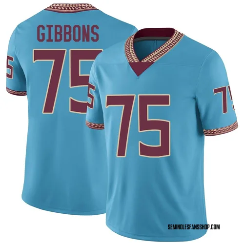 Youth Nike Dillan Gibbons Florida State Seminoles Game Replica Turquoise Heritage Jersey
