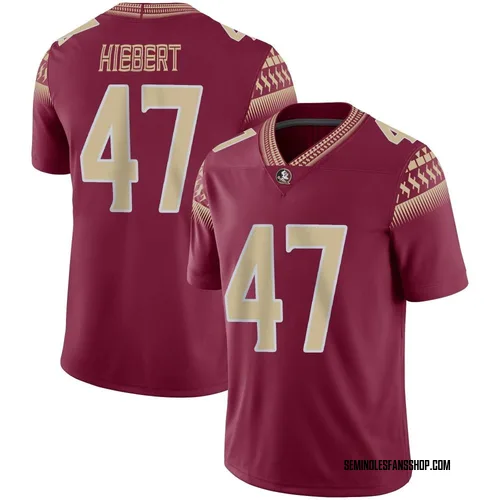 Youth Nike Donny Hiebert Florida State Seminoles Game Garnet Football Jersey