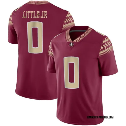 Youth Nike Earl Little Jr. Florida State Seminoles Game Garnet Football Jersey