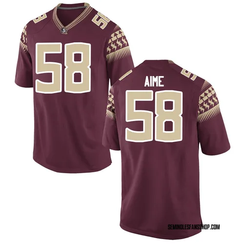 Youth Nike Emile Aime Florida State Seminoles Replica Garnet Football College Jersey