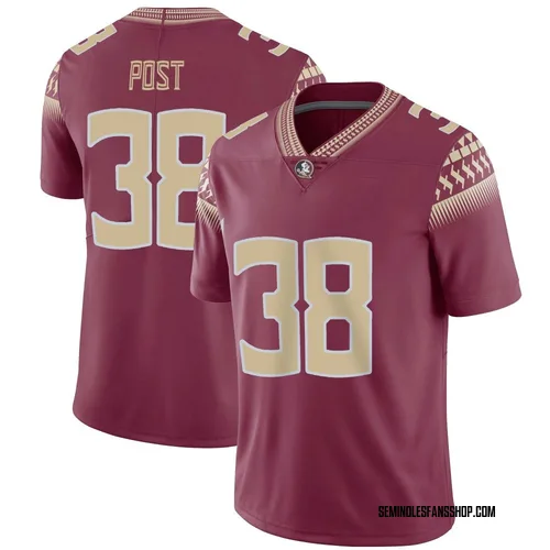 Youth Nike Ethan Post Florida State Seminoles Limited Garnet Football Jersey