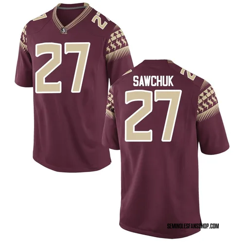 Youth Nike Gavin Sawchuk Florida State Seminoles Game Garnet Football College Jersey