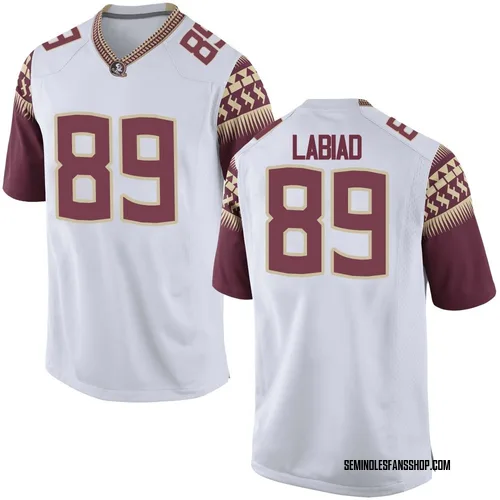 Youth Nike Greyson Labiad Florida State Seminoles Game White Football College Jersey