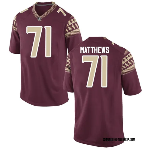 Youth Nike Ja'Elyne Matthews Florida State Seminoles Replica Garnet Football College Jersey