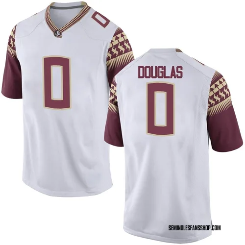 Youth Nike Ja'Khi Douglas Florida State Seminoles Game White Football College Jersey
