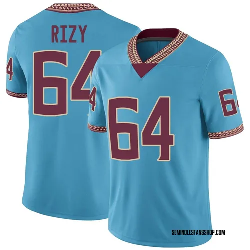 Youth Nike Jacob Rizy Florida State Seminoles Game Replica Turquoise Heritage Jersey