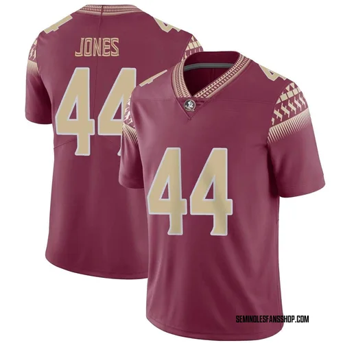 Youth Nike Jaden Jones Florida State Seminoles Limited Garnet Football Jersey