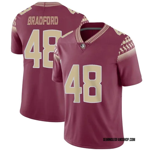 Youth Nike Jayden Bradford Florida State Seminoles Limited Garnet Football Jersey