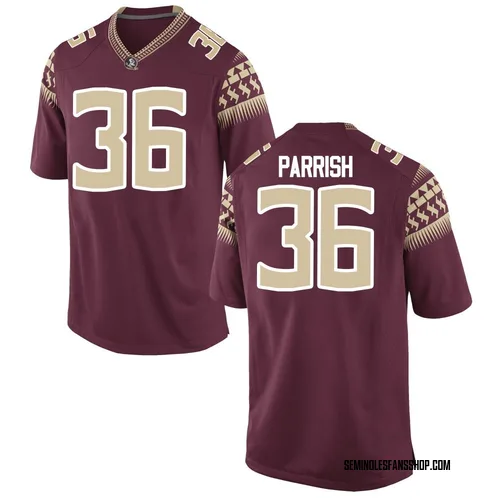 Youth Nike Jayden Parrish Florida State Seminoles Game Garnet Football College Jersey