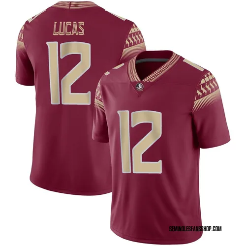 Youth Nike Jaylin Lucas Florida State Seminoles Game Garnet Football Jersey