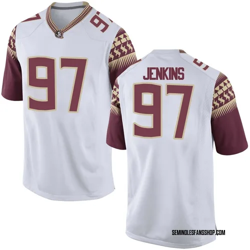 Youth Nike Jayson Jenkins Florida State Seminoles Replica White Football College Jersey