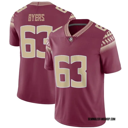 Youth Nike Jeremiah Byers Florida State Seminoles Limited Garnet Football Jersey