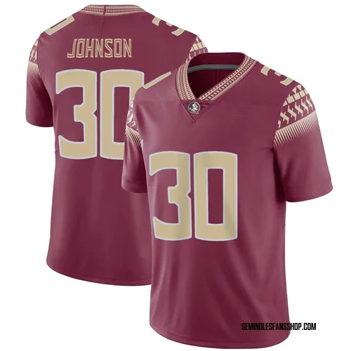 Youth Nike Jeremiah Johnson Florida State Seminoles Limited Garnet Football Jersey