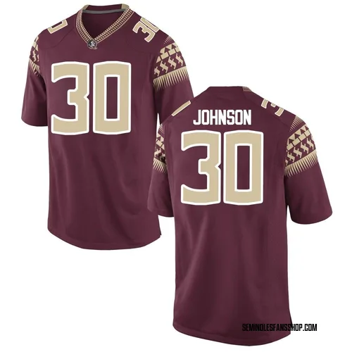 Youth Nike Jeremiah Johnson Florida State Seminoles Replica Garnet Football College Jersey