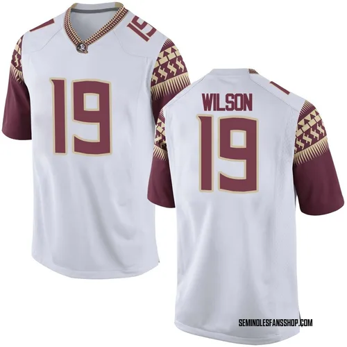 Youth Nike Jeremiah Wilson Florida State Seminoles Game White Football College Jersey