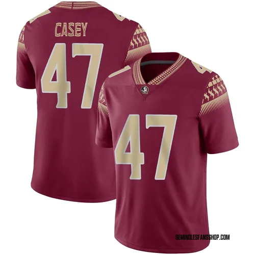 Youth Nike Jimmy Casey Florida State Seminoles Game Garnet Football Jersey