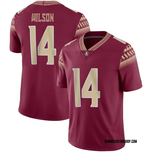 Youth Nike Johnny Wilson Florida State Seminoles Game Garnet Football Jersey