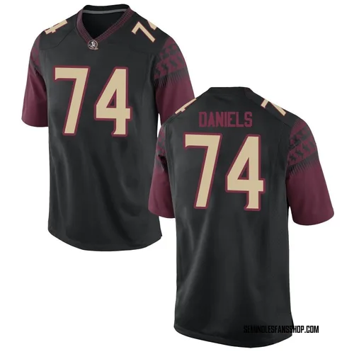 Youth Nike Jonathan Daniels Florida State Seminoles Game Black Football College Jersey