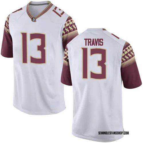 Youth Nike Jordan Travis Florida State Seminoles Game White Football College Jersey