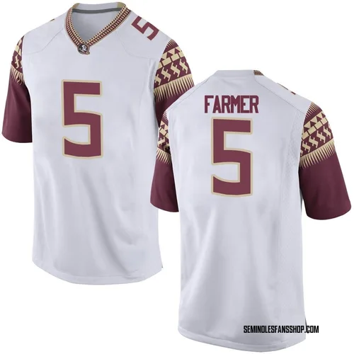 Youth Nike Joshua Farmer Florida State Seminoles Replica White Football College Jersey