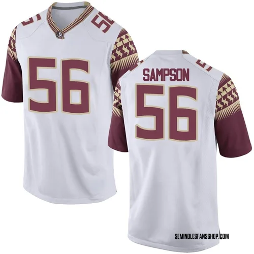Youth Nike KJ Sampson Florida State Seminoles Replica White Football College Jersey