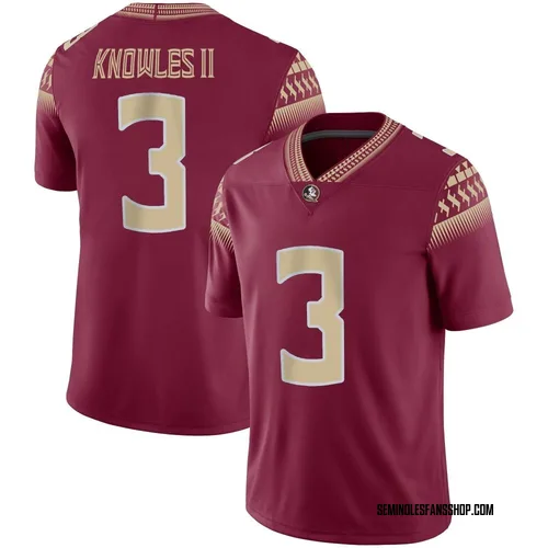 Youth Nike Kevin Knowles II Florida State Seminoles Game Garnet Football Jersey