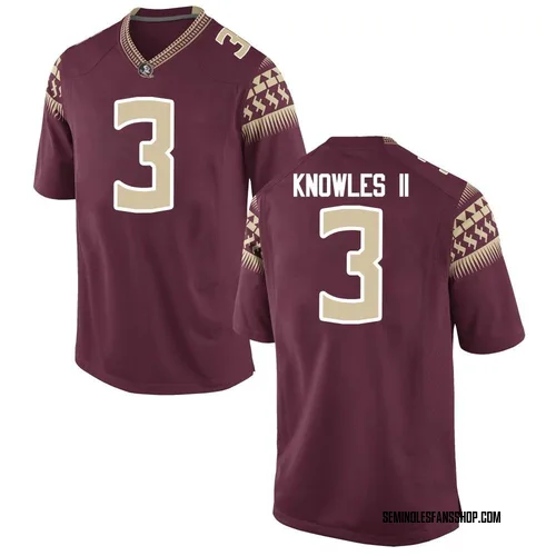 Youth Nike Kevin Knowles II Florida State Seminoles Replica Garnet Football College Jersey