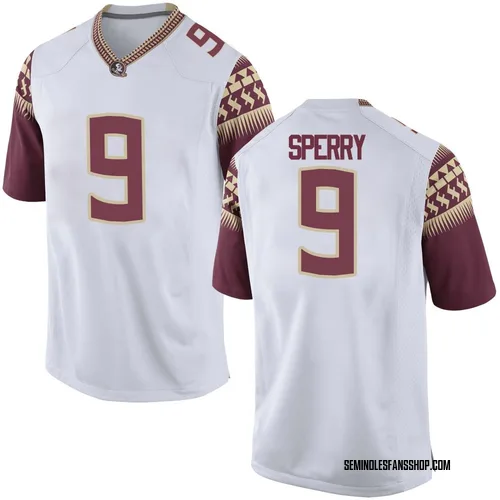 Youth Nike Kevin Sperry Florida State Seminoles Replica White Football College Jersey