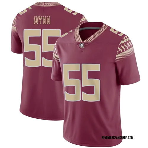 Youth Nike Kevin Wynn Florida State Seminoles Limited Garnet Football Jersey