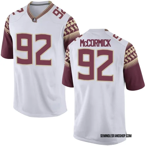 Youth Nike Liam McCormick Florida State Seminoles Replica White Football College Jersey