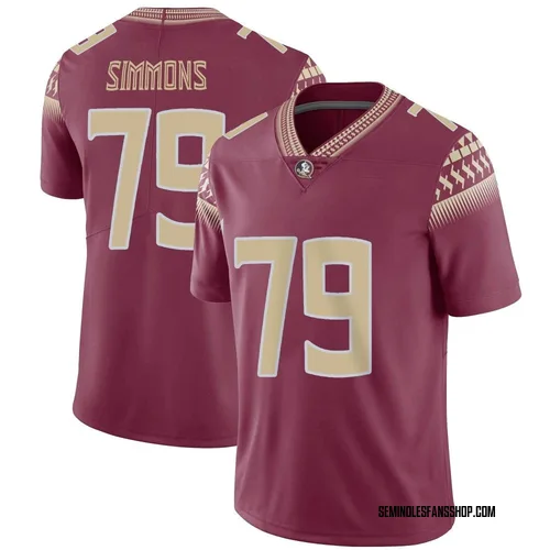 Youth Nike Lucas Simmons Florida State Seminoles Limited Garnet Football Jersey