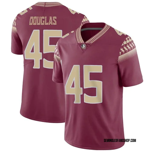 Youth Nike Luke Douglas Florida State Seminoles Limited Garnet Football Jersey