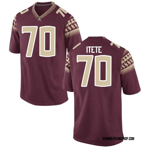 Youth Nike Manasse Itete Florida State Seminoles Game Garnet Football College Jersey