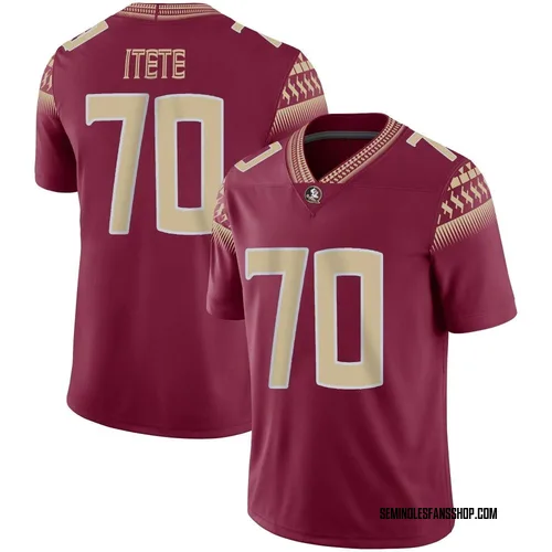 Youth Nike Manasse Itete Florida State Seminoles Game Garnet Football Jersey