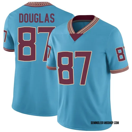 Youth Nike Markeston Douglas Florida State Seminoles Game Replica Turquoise Heritage Jersey