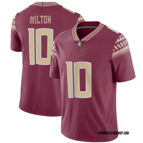 Youth Nike McKenzie Milton Florida State Seminoles Limited Garnet Football Jersey