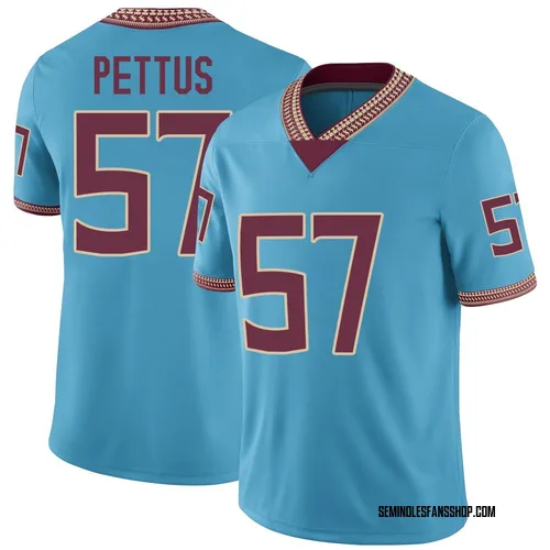 Youth Nike Micah Pettus Florida State Seminoles Game Replica Turquoise Heritage Jersey